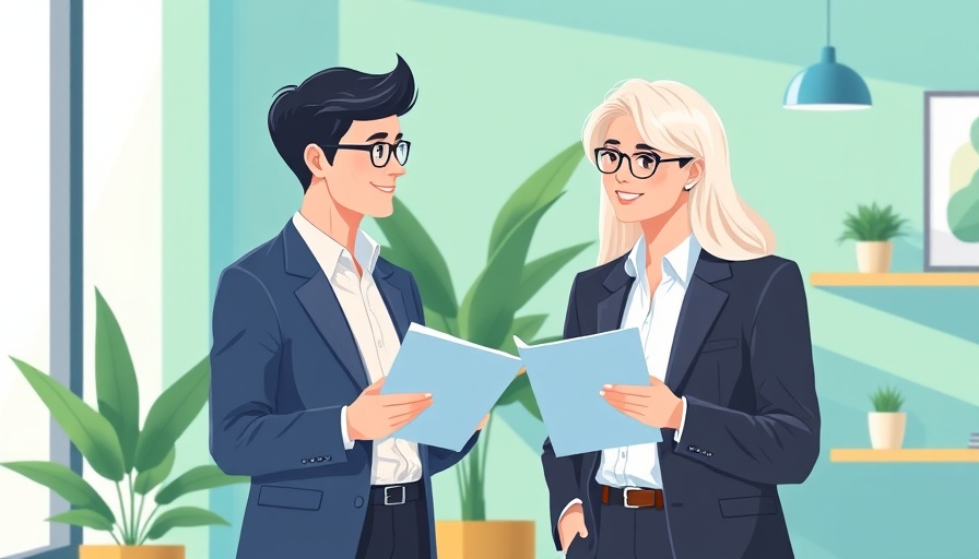 Connecting with SMBs on LinkedIn: Engaging small business owners in a modern office.