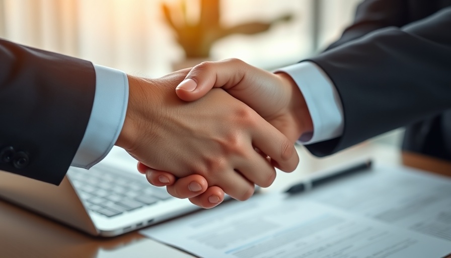 Ergo Acquires Next Insurance: Close-up handshake in an office.