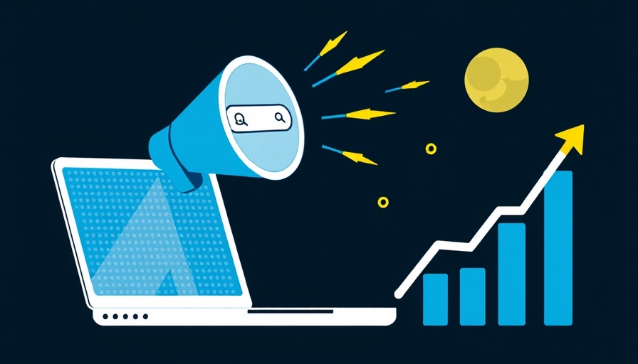Illustration of digital real estate marketing tools for 2025 with futuristic elements.