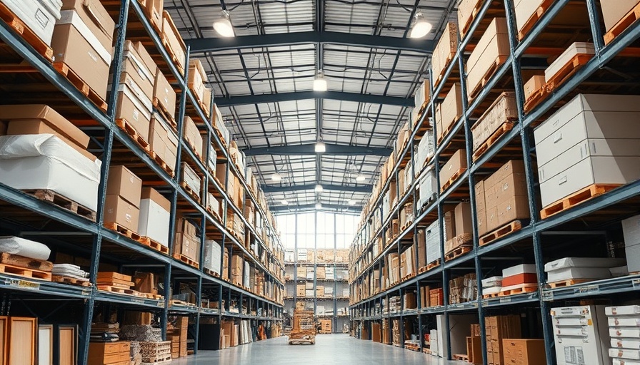 Furniture retailers supply chain logistics in a warehouse setting.