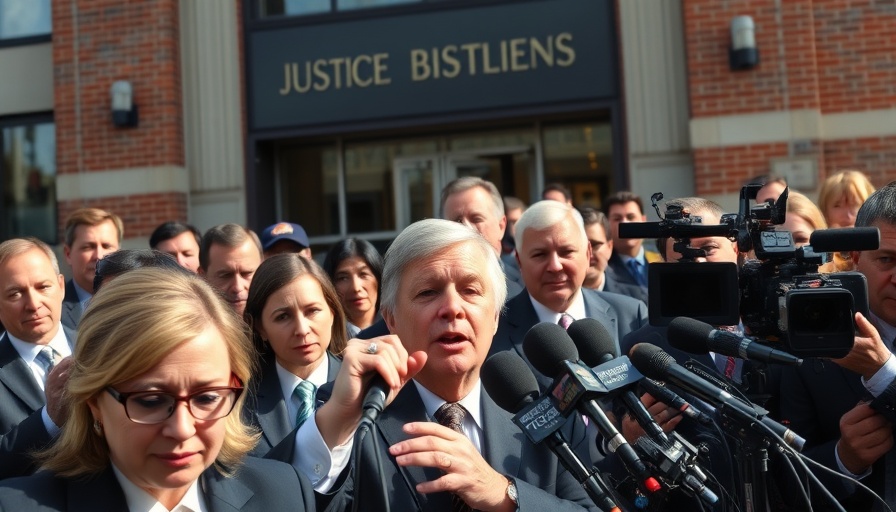 Press conference at Leonard L. Williams Justice Center on Fox News Dominion Voting Systems settlement.