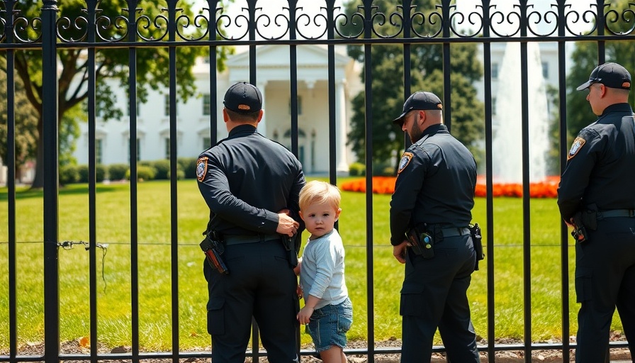 White House security officers handling toddler incident
