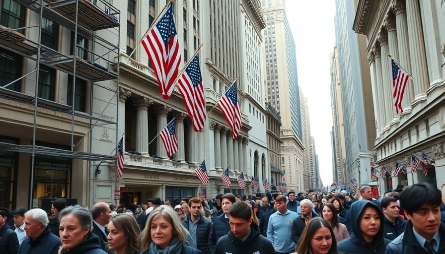 Impact of America's tariffs on global markets depicted with NY Stock Exchange.