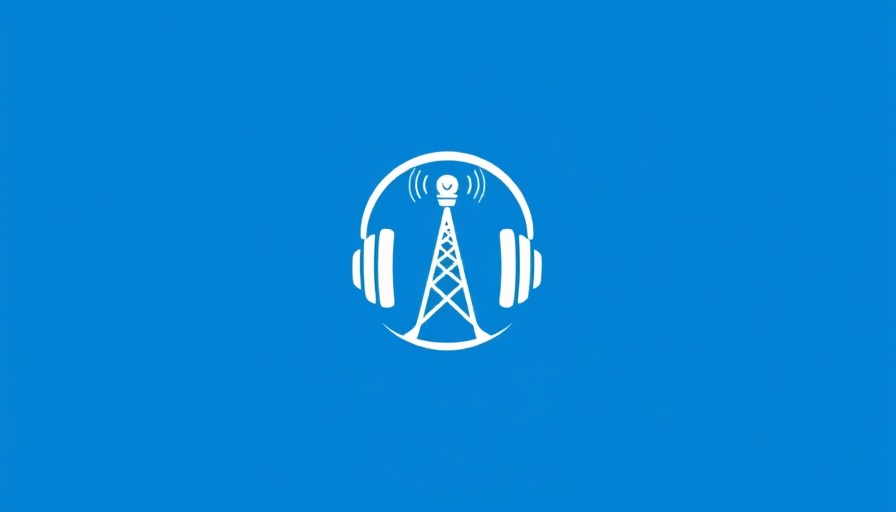 Audio communication logo depicting evolution of brand communication.