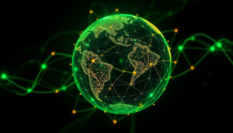 Futuristic digital globe illustrating the impact of AI on jobs worldwide.