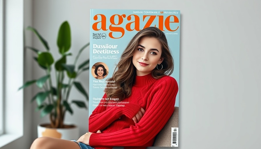 Woman on magazine cover emphasizing female founders in business.
