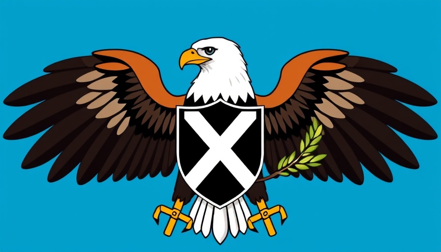 Symbolic X social media platform emblem with eagle influence.