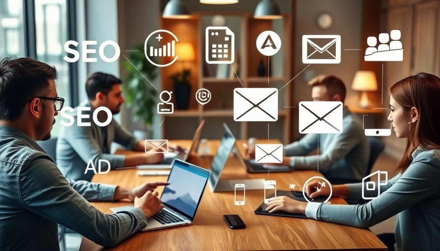 Digital marketing insights in modern business meeting scene