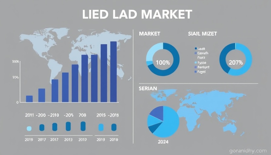 Lead Market Growth infographic showing market size and regional distribution.
