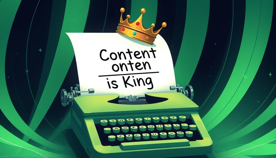 Digital typewriter with crown representing audience engagement in digital publishing.