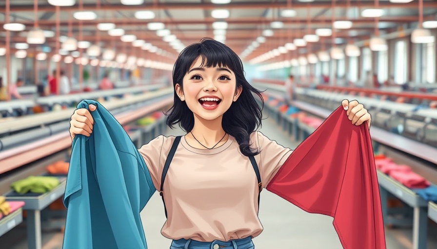Trump's Tariffs Impact on American Manufacturing: textile factory scene.