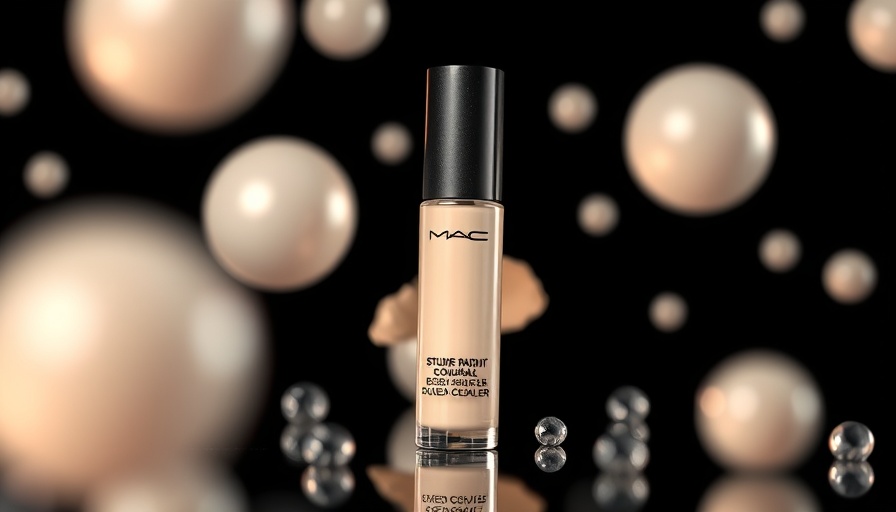 AI-driven digital marketing strategies in luxury cosmetic ad.