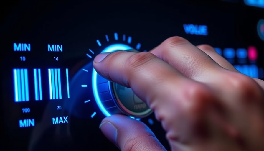 Futuristic knob illustrating U.S. search ad revenues growth.