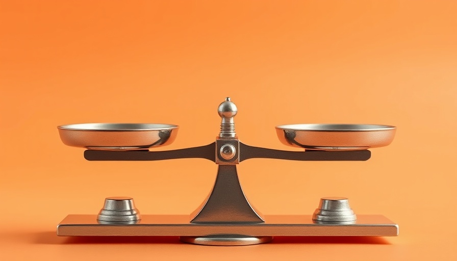Balance scale symbolizing navigating economic instability for small businesses