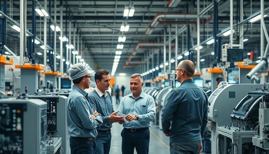 Modern manufacturing facility illustrating tariff divide among U.S. manufacturers.
