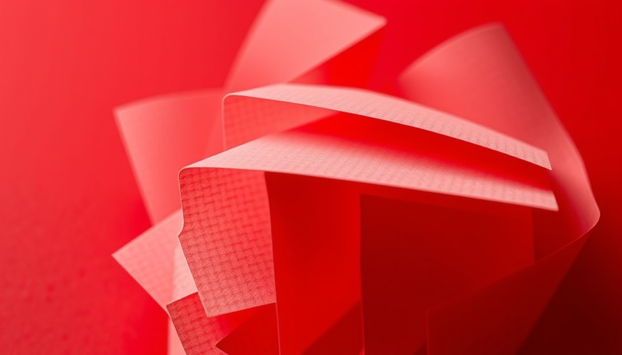 Red and White Magz digital publishing themed abstract design
