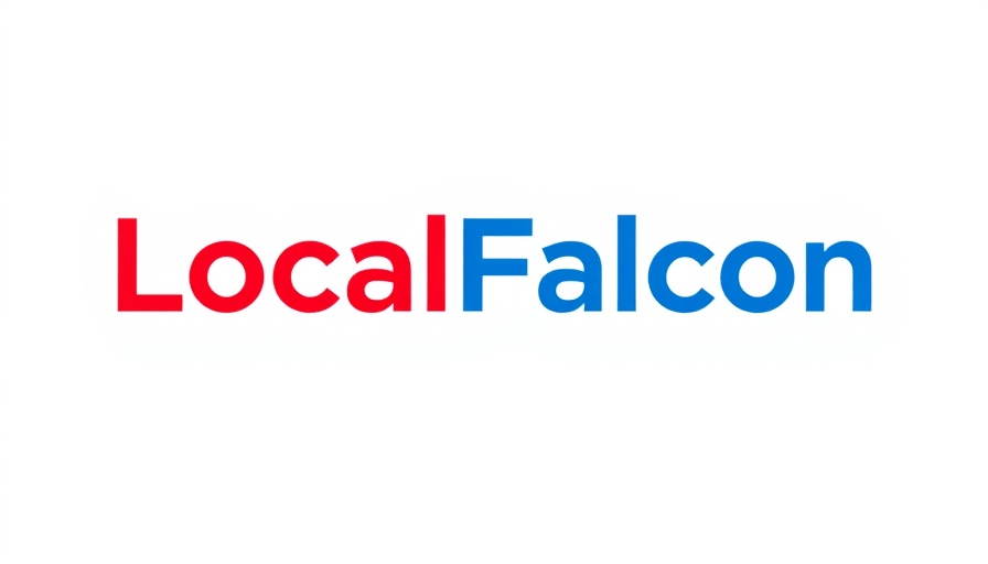 Local Falcon AI Local SEO minimalist logo design.