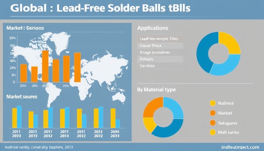 Lead-Free Solder Balls Market infographic with market analysis graphs.