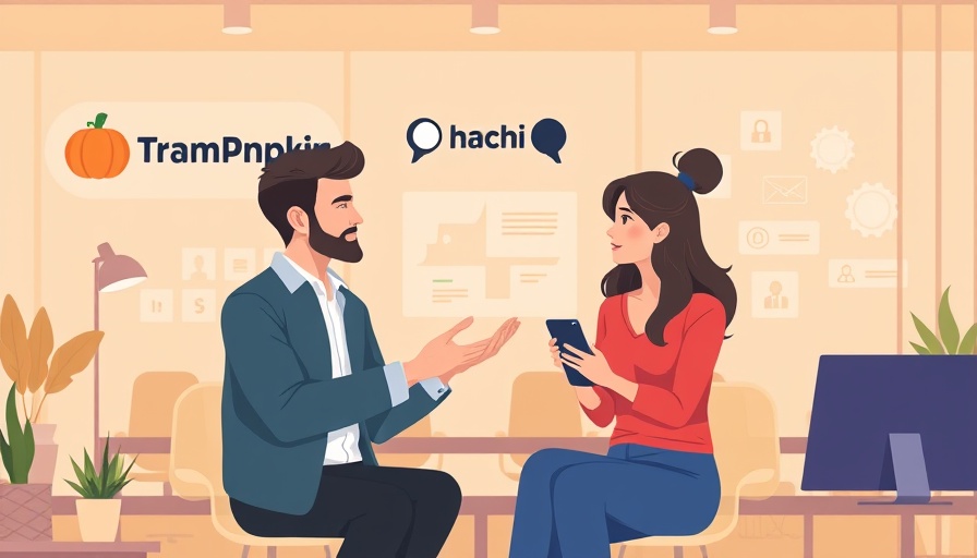 Team Pumpkin Club Hachi digital marketing illustration.