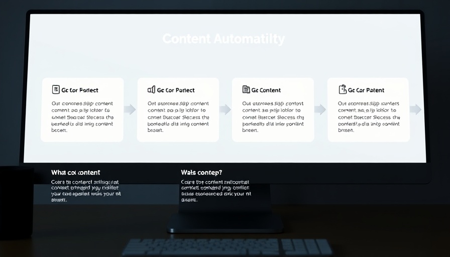 Content automation interface for scalable content automation process.
