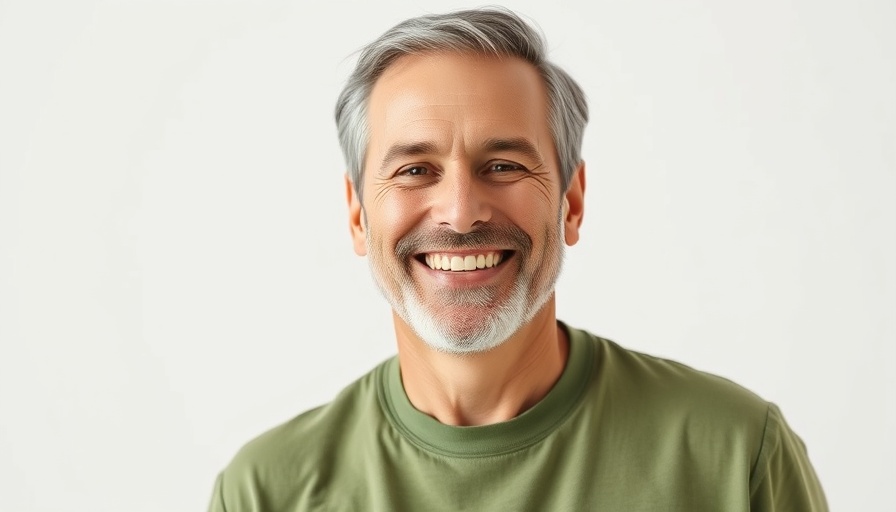 Smiling middle-aged man, casual green shirt, neutral background.