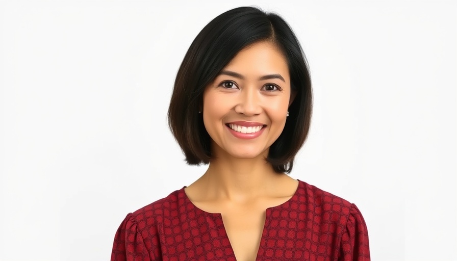 Smiling woman in red blouse, impact of ending Energy Star Program.
