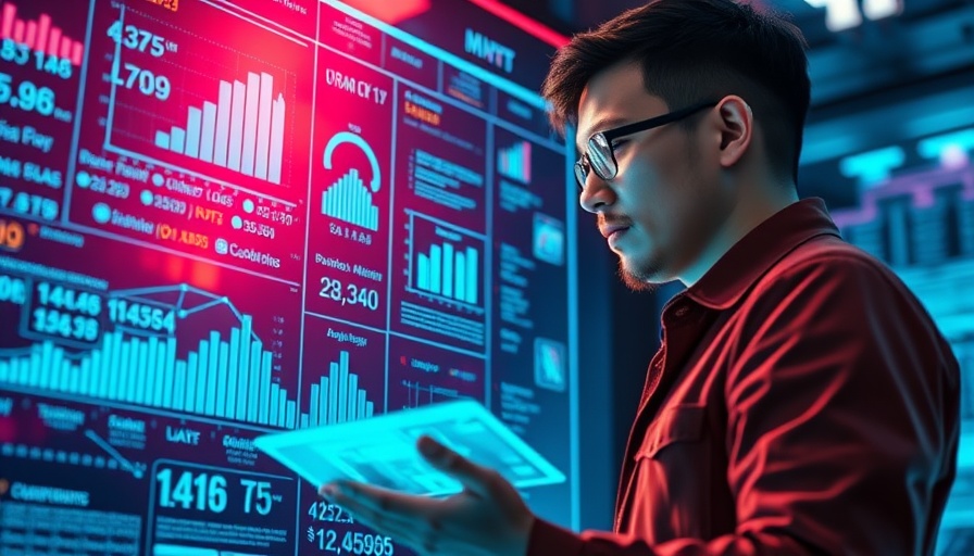 AI transforming segmentation with digital marketing visuals and data screens.