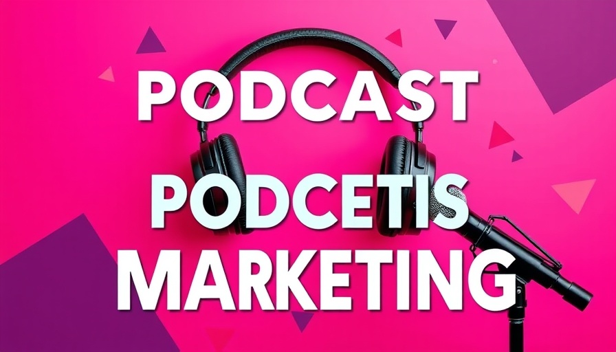 Vibrant podcasts in digital marketing concept with pink background.