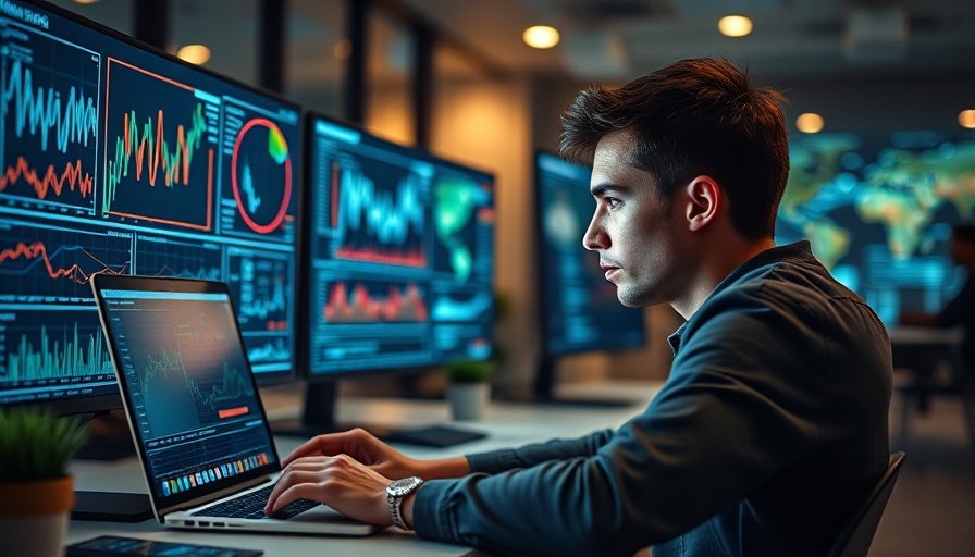 Man analyzing data to rank #1 on Upwork in a digital workspace.
