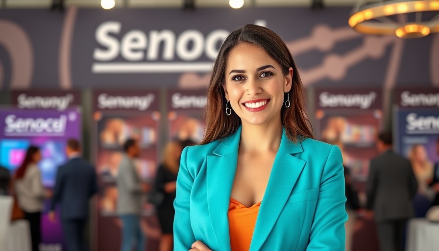 Jessica Zuckier marketing mastermind posing confidently at event.
