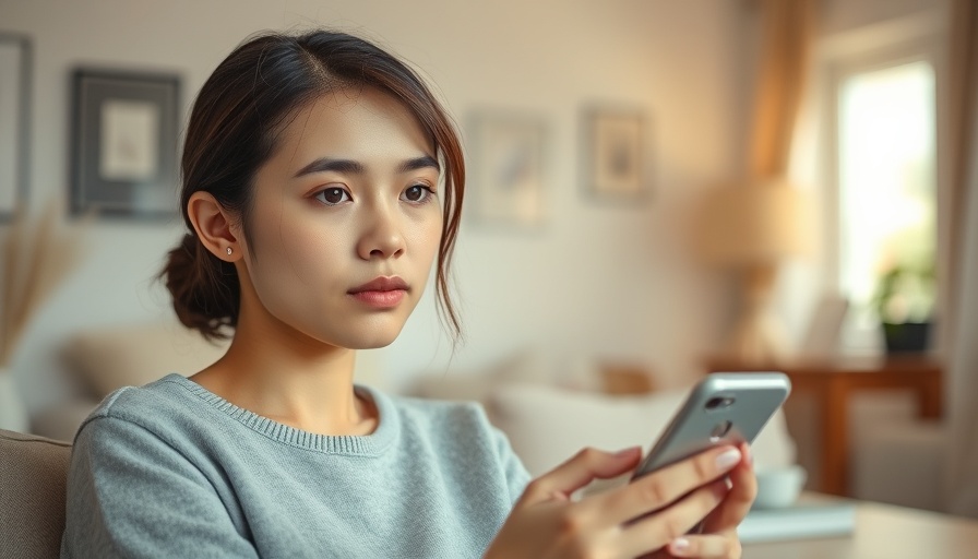 Young woman engaging with smartphone, reflecting keyword-driven content strategies.