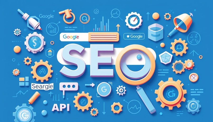 Illustration depicting the evolving landscape of search and SEO with Google themes.