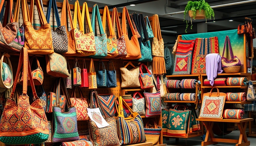 Colorful Odisha handloom display and banner at craft fair.