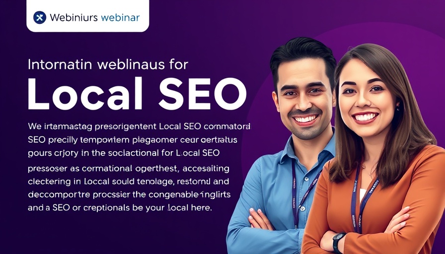 Local SEO webinar banner featuring experts Krystal Taing and Paul Modaley.