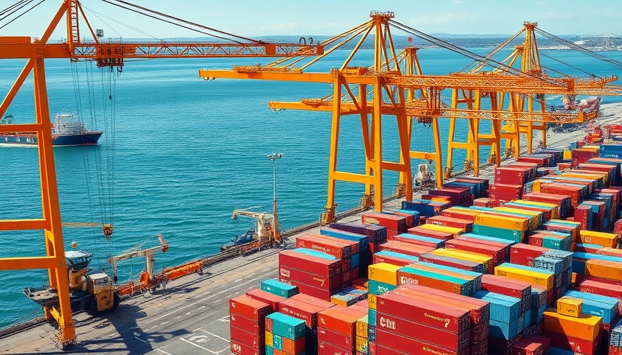 International cargo port illustrating global trade challenges.