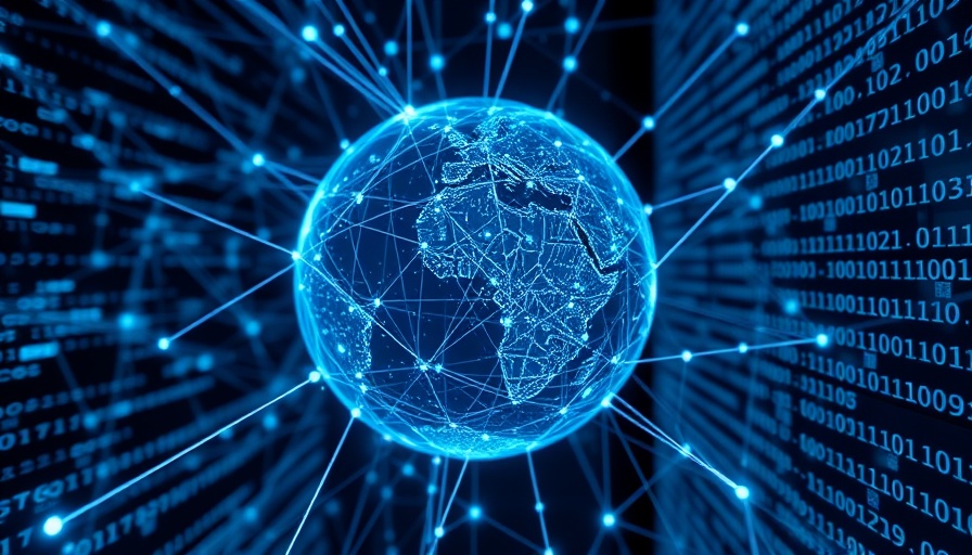 Digital globe and binary code symbolizing the rebirth of physical marketing.