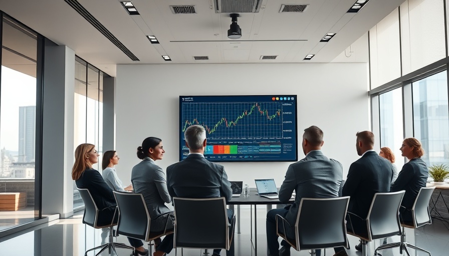 Executives discuss price strategy in modern conference room.
