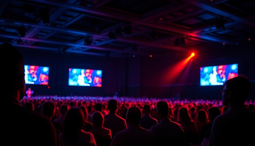 AI Decisioning in Martech event with vibrant stage lighting.