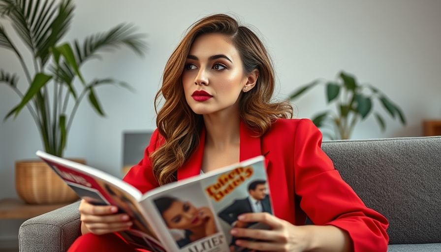 Female founder on magazine discussing value of intangible assets.