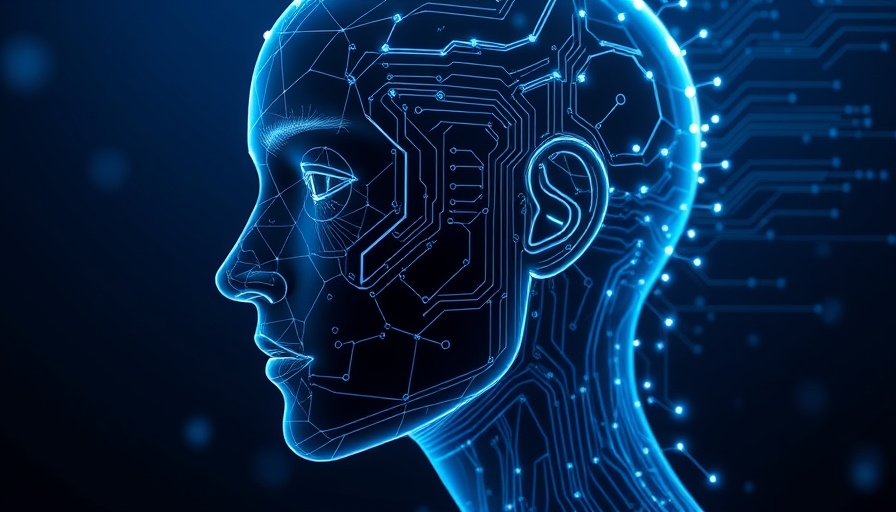 AI concepts and digital marketing disruption illustration.