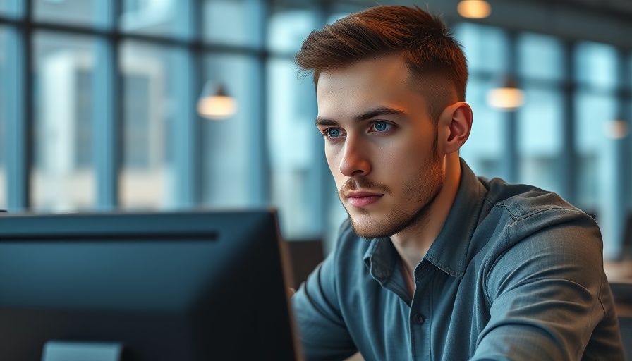 Focused professional working on internal linking strategies in a modern office.