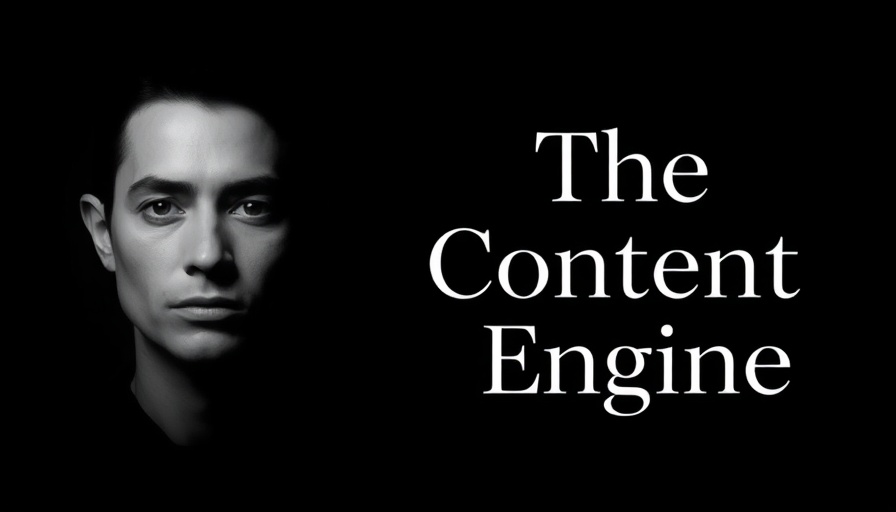 Pixel art portrait with text 'The Content Engine'.