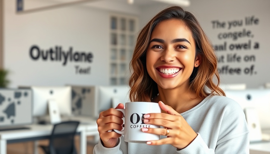 Danielle Williams joins Penguin PR, smiling and holding a mug in the office.
