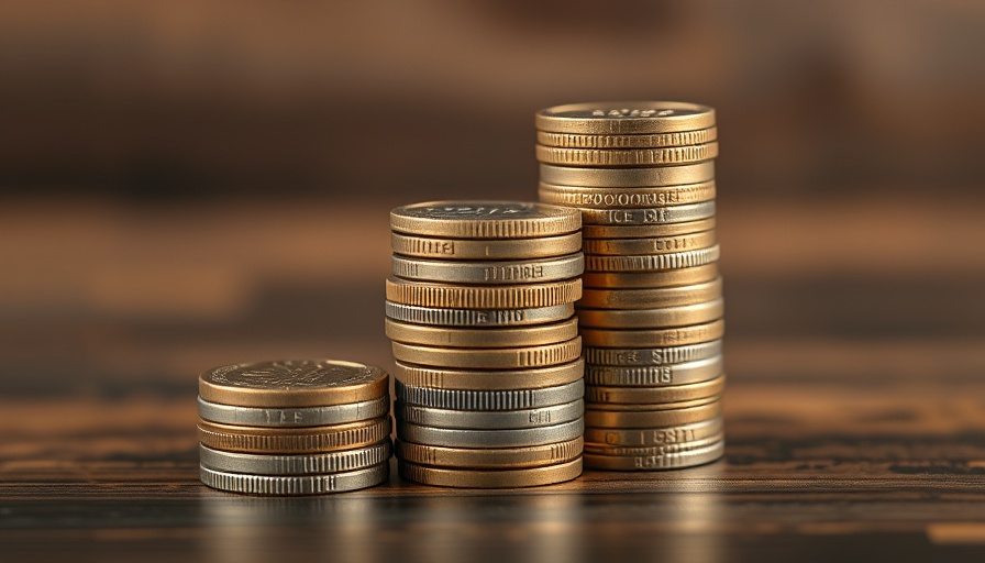 Stacked coins symbolize increasing cost of Martech chaos.