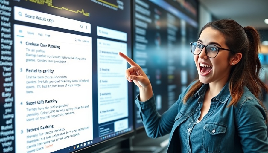 Young woman discusses achieving position zero in search rankings.