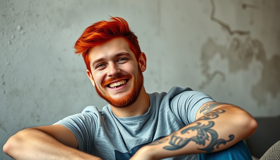 Cheerful man indoors with red hair and tattoos, Scale AI security issues