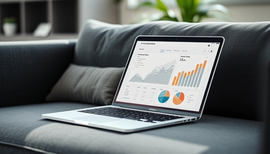 Laptop displaying analytics dashboard for local SEO audits
