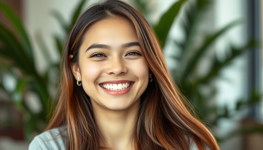 Smiling woman indoors, SEO strategies for local businesses context