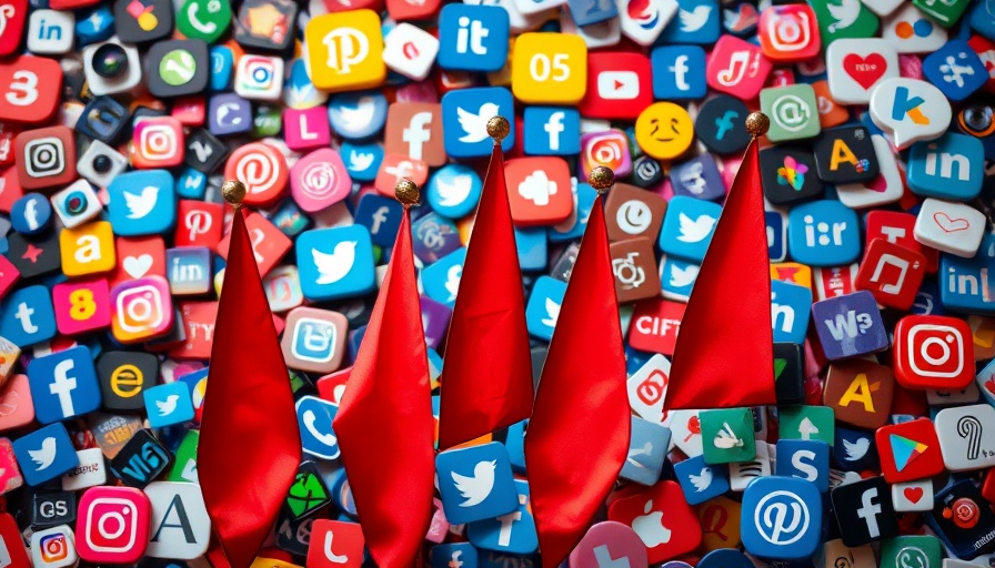 Colorful social media icons with flags, Google's Quality Raters theme.