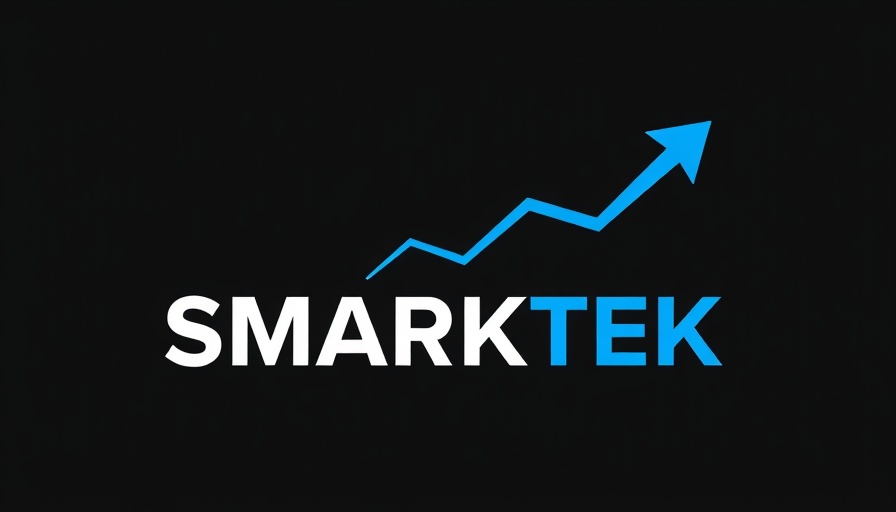 Minimalist design with SMARKTEK and growth indicators signifying Best Whitelabel Local SEO Agency